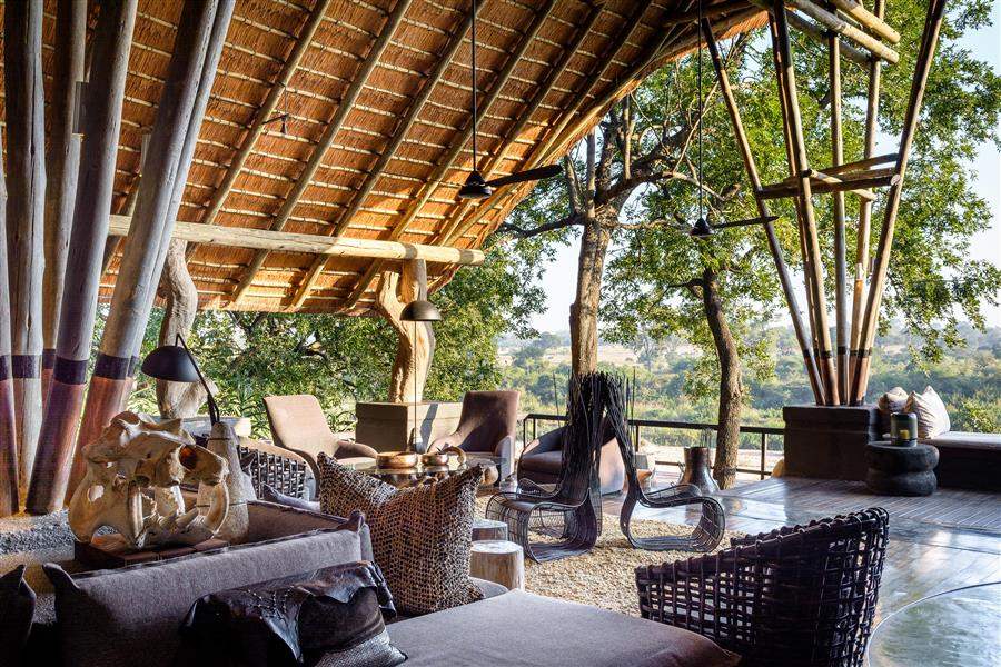Singita Boulders Lodge Outdoor Lounge Area