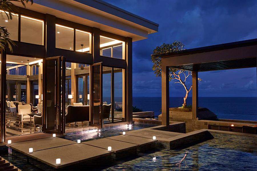 The Ritz Carlton Bali Hotel Exterior Night