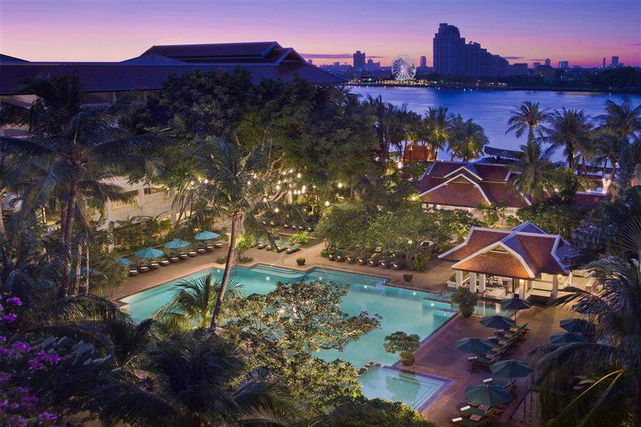 Anantara Bangkok Riverside Resort Spa Hotel Aerial View
