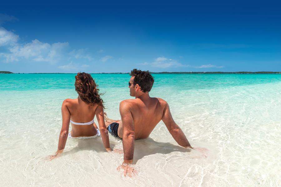 Couple On Beach Bahamas