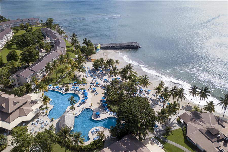 Resort beach aerial