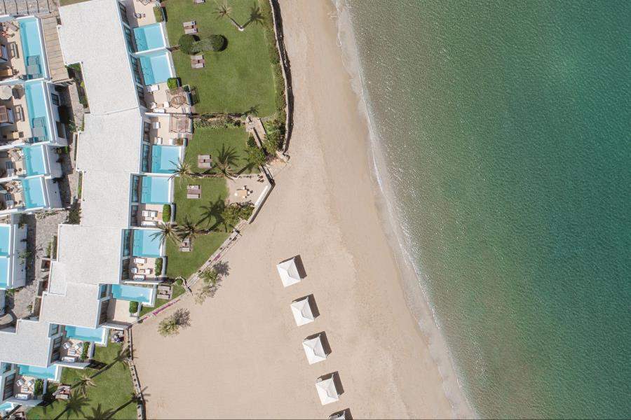 Exclusive Villas Beach Aerial
