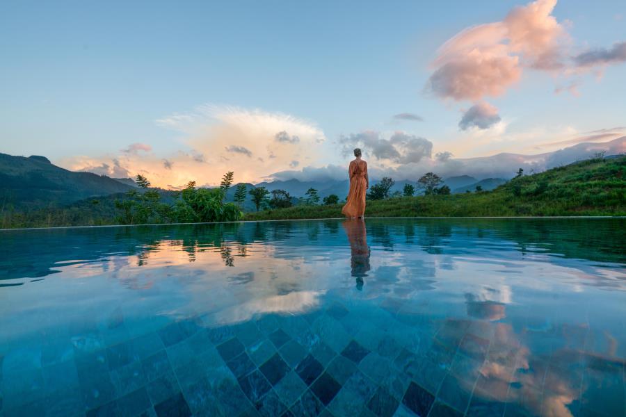 Santani Resort & Spa Sri Lanka Pool Sunset