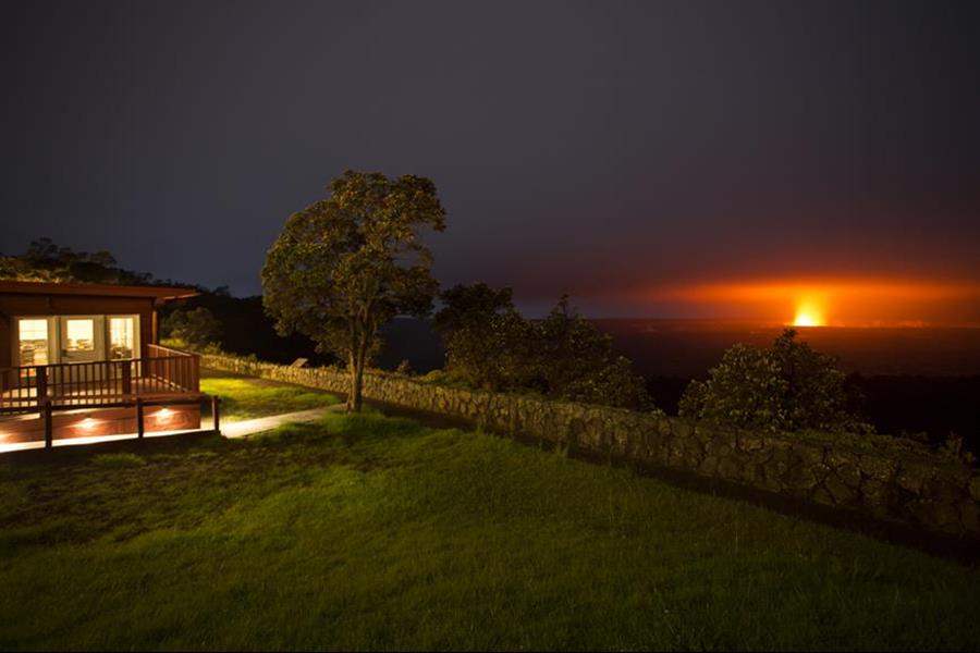 Volcano House Night View