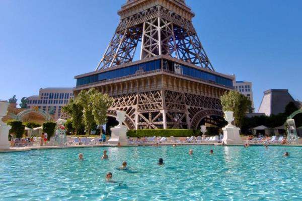 Room with best view from Paris Hotel & Casino Las Vegas Burgundy