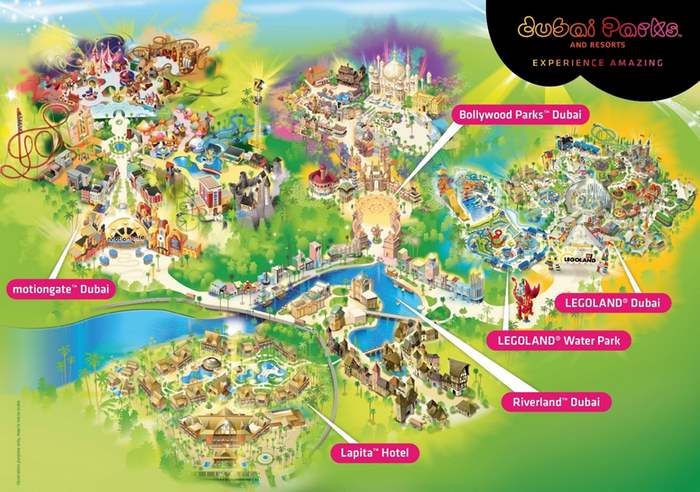 Dubai Park map